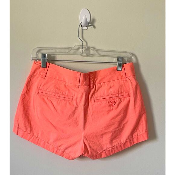 J. Crew 3" Chino Shorts Peach Orange Size 2 - Picture 2 of 7